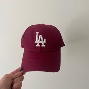 Burgundy LA Dodgers 47’ cap